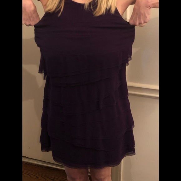 Diane Von Furstenberg Purple Silk dress size 2 - Picture 6 of 7